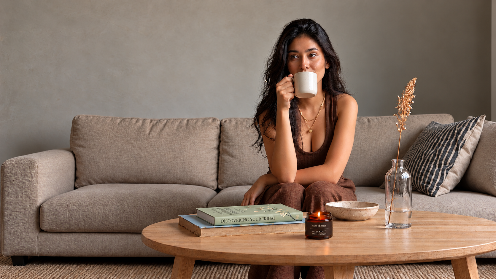 Enaya with the BLACKOUT candle